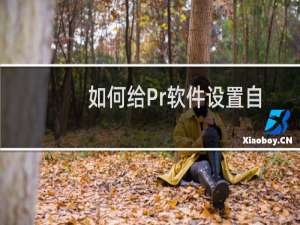 如何给Pr软件设置自动保存项目