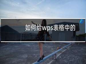 如何给wps表格中的单元格添加斜线？