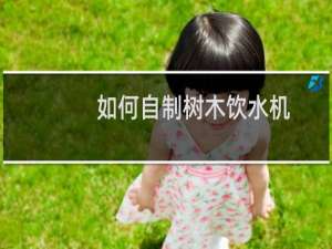 如何自制树木饮水机