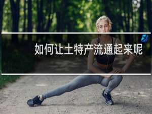 如何让土特产流通起来呢