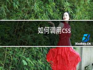 如何调用css