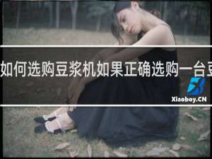 如何选购豆浆机如果正确选购一台豆浆机