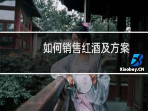 如何销售红酒及方案