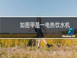 如图甲是一电热饮水机