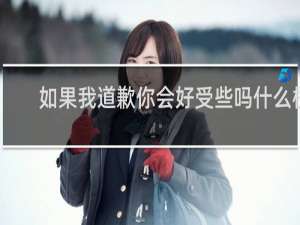 如果我道歉你会好受些吗什么梗