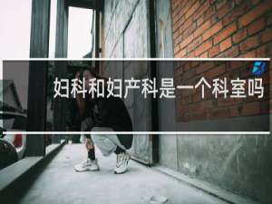 妇科和妇产科是一个科室吗