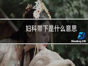 妇科带下是什么意思