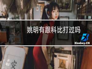 姚明有跟科比打过吗