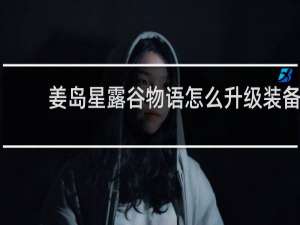 姜岛星露谷物语怎么升级装备