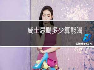 威士忌喝多少算能喝