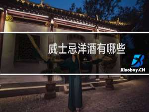威士忌洋酒有哪些