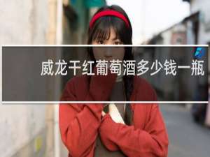 威龙干红葡萄酒多少钱一瓶