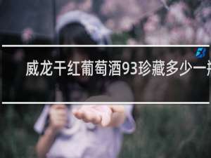 威龙干红葡萄酒93珍藏多少一瓶