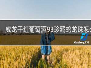 威龙干红葡萄酒93珍藏蛇龙珠怎么样