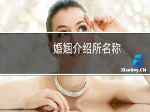 婚姻介绍所名称