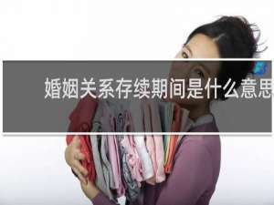婚姻关系存续期间是什么意思
