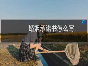 婚姻承诺书怎么写
