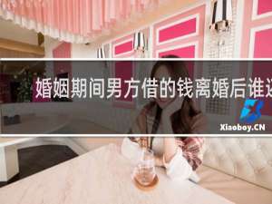婚姻期间男方借的钱离婚后谁还