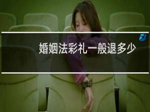 婚姻法彩礼一般退多少