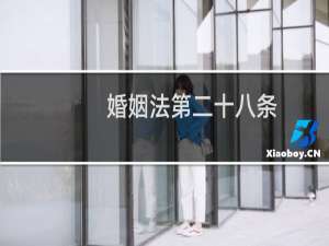 婚姻法第二十八条