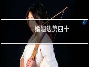 婚姻法第四十
