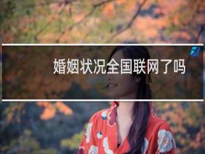 婚姻状况全国联网了吗