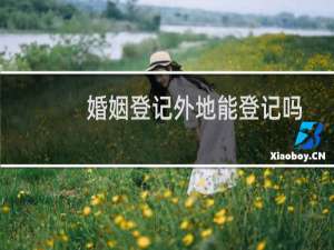 婚姻登记外地能登记吗