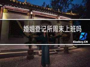 婚姻登记所周末上班吗