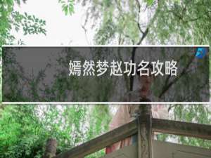 嫣然梦赵功名攻略