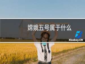 嫦娥五号属于什么