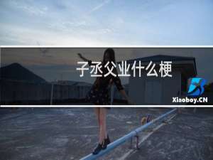 子丞父业什么梗