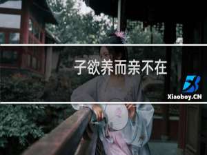 子欲养而亲不在（子欲养而亲不在）