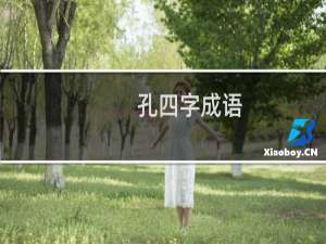 孔四字成语