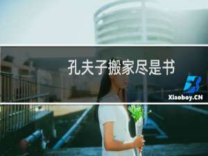 孔夫子搬家尽是书