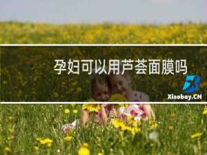 孕妇可以用芦荟面膜吗