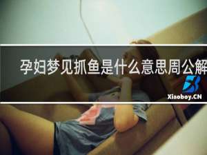 孕妇梦见抓鱼是什么意思周公解梦