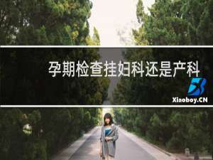 孕期检查挂妇科还是产科