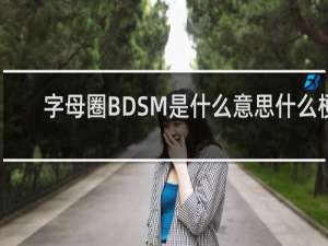 字母圈BDSM是什么意思什么梗