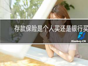 存款保险是个人买还是银行买