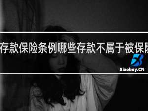 存款保险条例哪些存款不属于被保险存款