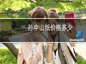 孙中山纸价格多少