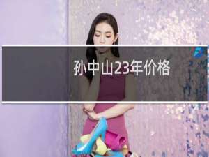 孙中山23年价格