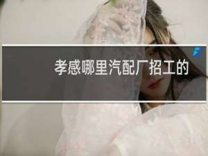 孝感哪里汽配厂招工的