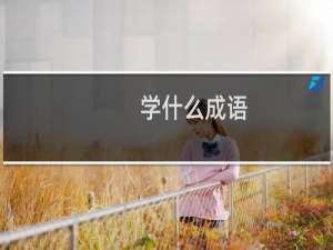 学什么成语