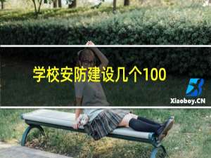 学校安防建设几个100