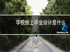 学校线上毕业设计是什么