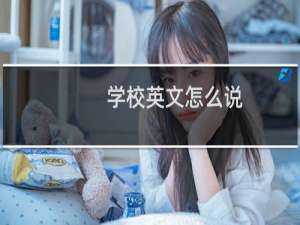 学校英文怎么说