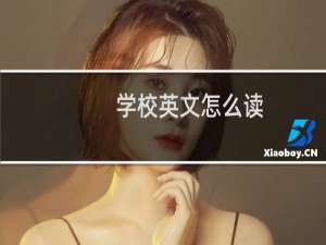 学校英文怎么读