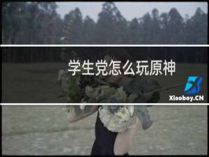 学生党怎么玩原神