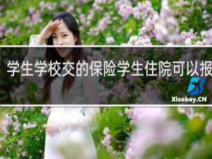 学生学校交的保险学生住院可以报销吗